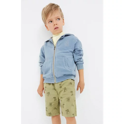 Mayoral Dječje pamučne kratke hlače boja: zelena