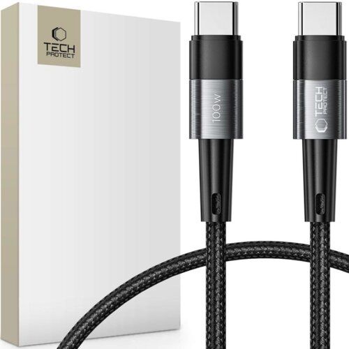 TECH-PROTECT KABEL USB-C TYPE-C PD100W 5A 25CM HITRI POLNILEC SIV, (21980679) Cene