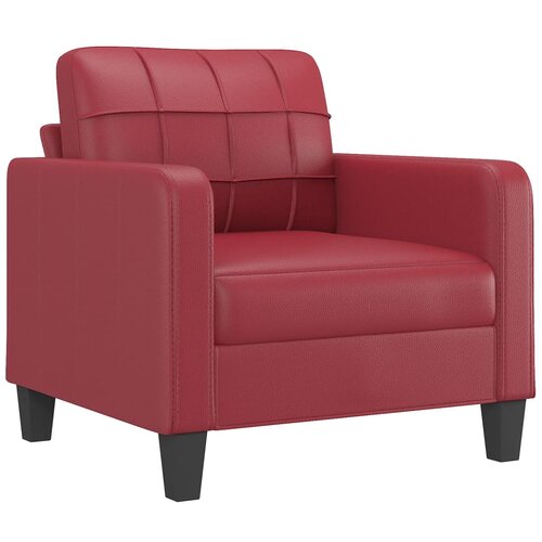 vidaXL Fotelj vinsko rdeč 60 cm umetno usnje, (20803830) Cene