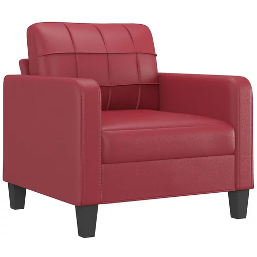 vidaXL Fotelj vinsko rdeč 60 cm umetno usnje, (20803830)