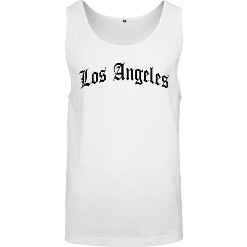 MT Men Tank top with Los Angeles lettering white Cene