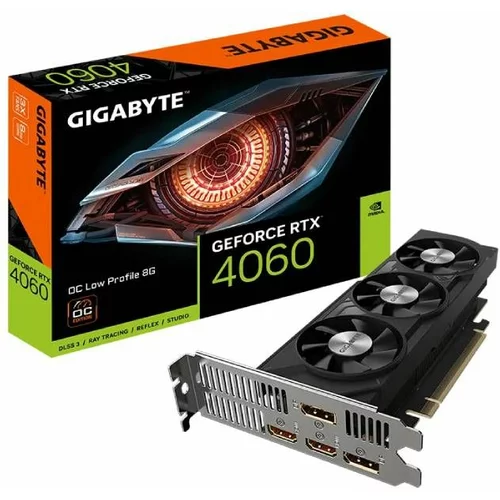Gigabyte GeForce RTX 4060 8G/OC Edition/grafična kartica/GeForce RTX 4060/8 GB GV-N4060OC-8GL