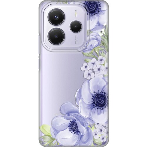  Maskica za Xiaomi Redmi Note 14 5G Blue Roses Silikonska Print Skin Cene