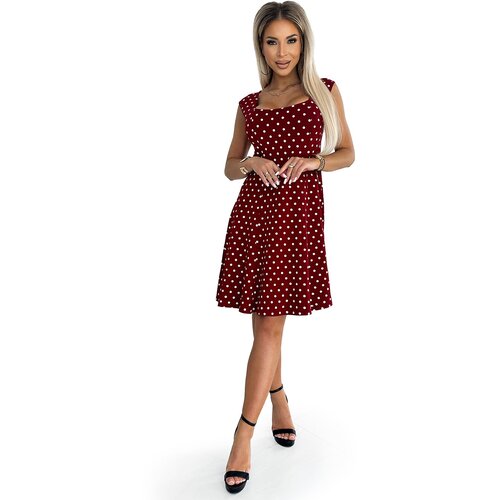 Numoco Women's cotton dress with diamond neckline Cene
