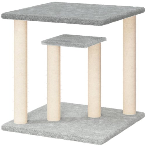  Grebalica za mačke s platformama svjetlosiva 50 cm Slike