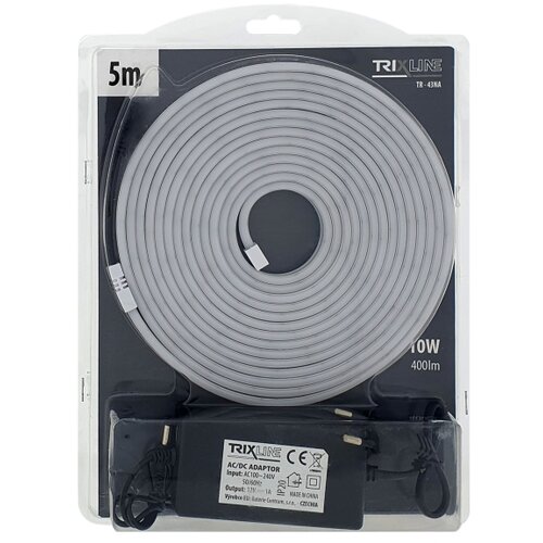  led fleksibilna traka neon LED/10W/230V 5 m IP65 bela Slike