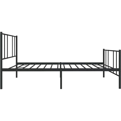  okvir kreveta uzglavlje i podnožje crni 80x200 cm Slike
