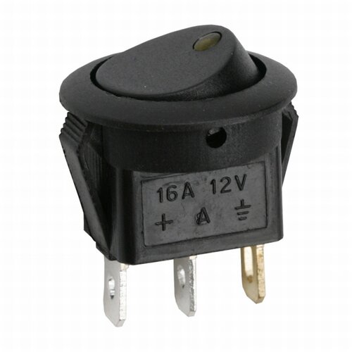 Delight Preklopno vgradno stikalo OFF/ON 16A 12V DC rumena LED Cene