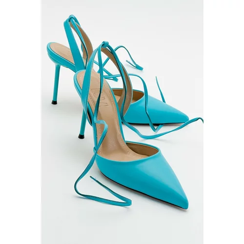 LuviShoes Bonje Blue Women's Heeled Shoes