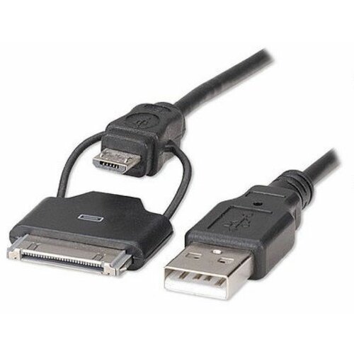 Manhattan Male/USB Micro-Adapter 2 u1 kabl iPhone/iPod Male/USB A Cene