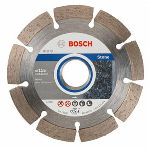 Bosch dijamantska rezna ploča standard for stone 2608603235, 115 x 22,23 x 1,6 x 10 mm Slike
