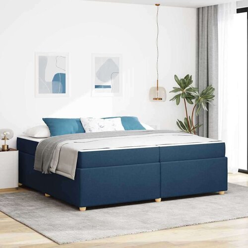  Okvir kreveta s madracem Ostalo Plava 200 x 200 cm tkanina Slike