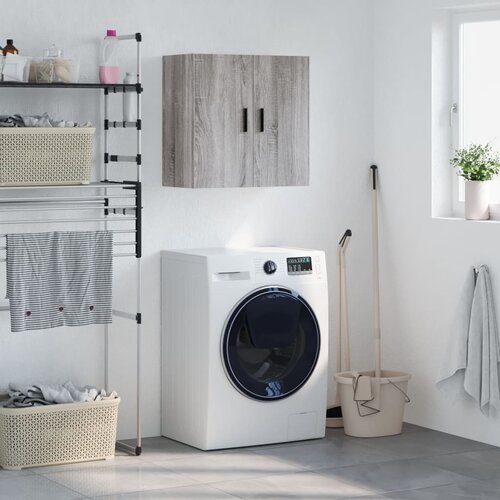 vidaXL Stenska omarica siva sonoma 60x31x60 cm inženirski les Cene