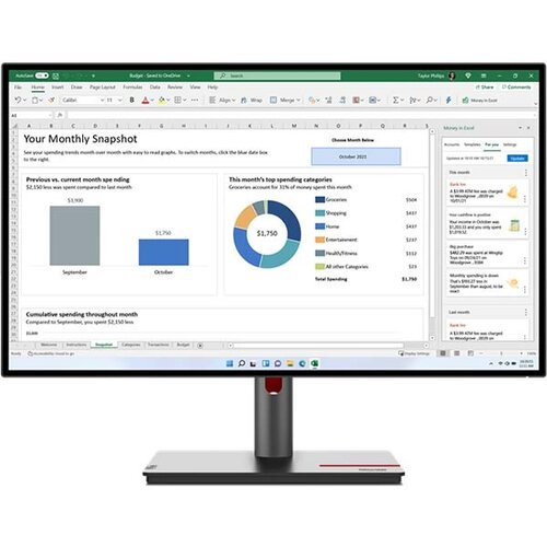 Lenovo thinkvision P27q-30/27&amp;#039;&amp;#039;/QHD/IPS/75Hz monitor, (21547168) Slike