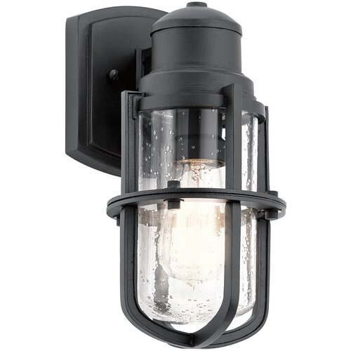 Elstead Lighting Elstead Suri Zunanja stenska svetilka z 1 lučjo, teksturirana črna, IP44, E27, (22100147) Cene