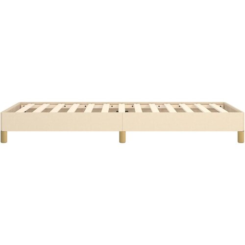 Okvir kreveta bez madraca Krem 80x200cm Tkanina Slike