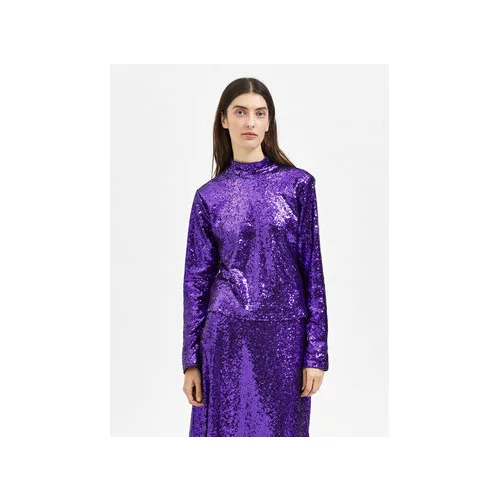 Selected Femme Bluza Sola 16086216 Vijolična Regular Fit