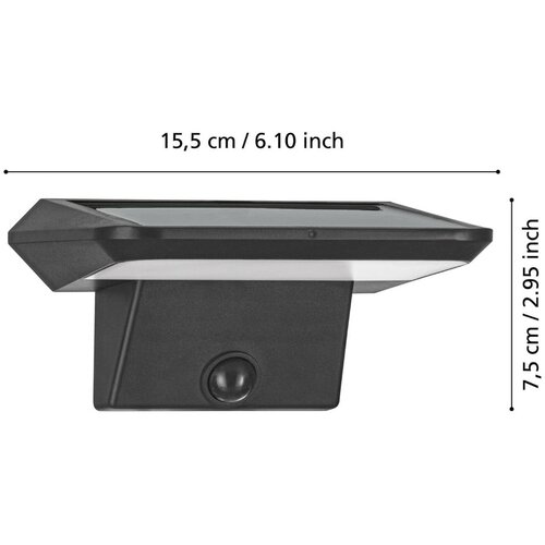 Eglo 48944- LED solarno zidno svetlo sa senzorom PORRASSA LED/20W/3,7V IP44 Slike