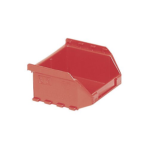  odprta skladiščna posoda futura iz polietilena, dxšxv 85 x 98 x 50 mm, de 50 kosov, rdeča Cene