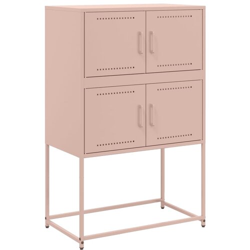 Maison Chic Komoda - Predalnik roza 68,5x38,5x107 cm jeklo, (21715886) Slike
