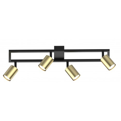 Mitea Lighting Spot lampa crno-zlatna Max.35W 4xGU10 M190440 Cene