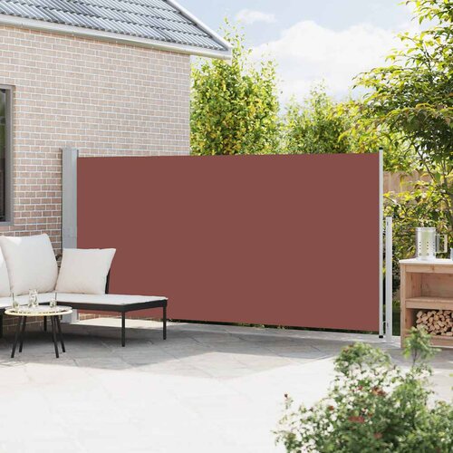  Uvlačiva bočna tenda za terasu 180 x 500 cm smeđa Slike