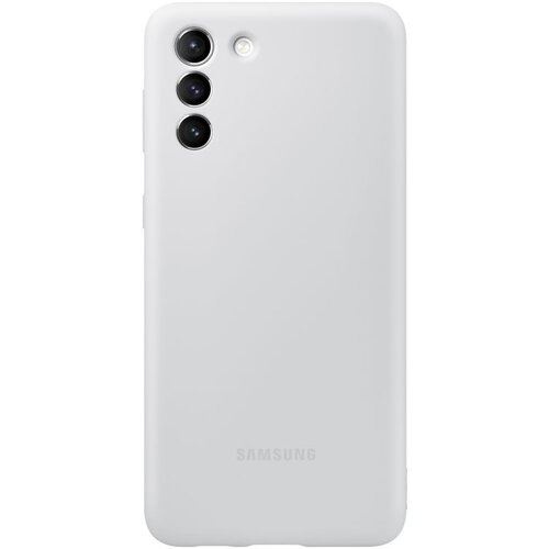 Samsung galaxy S21 silicone cover light gray Cene