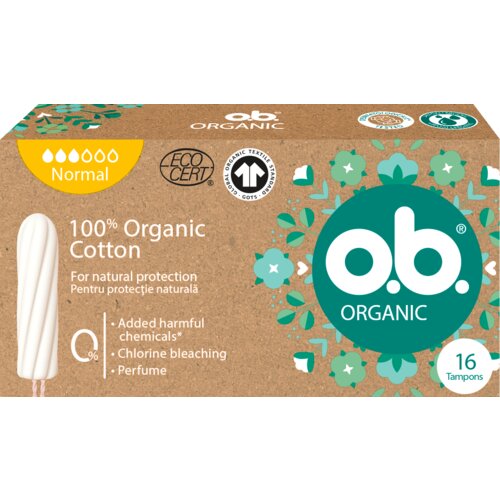 Johnson O.b. normal 100% organic higijenski tamponi 16 komada Cene