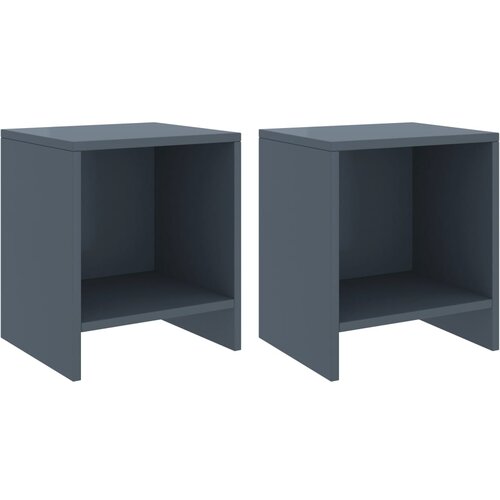 vidaXL Noćni ormarići 2 kom svjetlosivi 35x30x40 cm masivna borovina Cijene