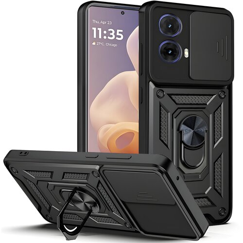 Techsuit Hibridni oklepni ovitek za Motorola Moto G85 - Črna Cene