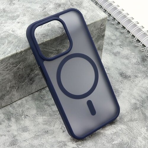 Maska silky magsafe matte za iphone 15 pro/ plava Slike