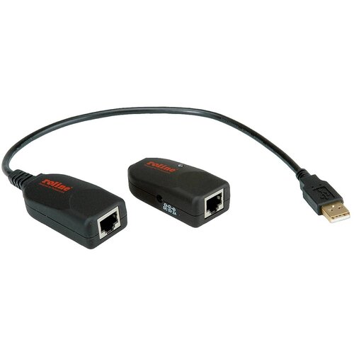 Roline USB 2.0 podalj&scaron;ek preko RJ45\, največ 50m KVM podalj&scaron;ek črna, (20428628) Cene