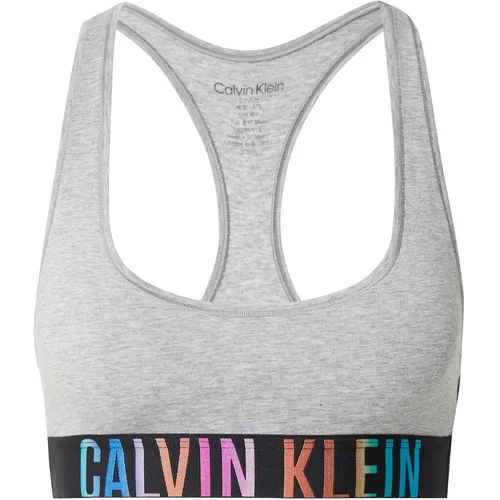 Calvin Klein Underwear Nedrček pegasto siva / črna
