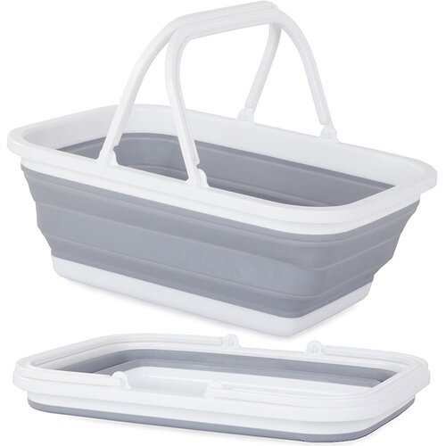  Sklopiva silikonska košara za kupovinu s ručkama 16L Cijene