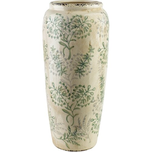 Mondex Vaza keramika Crocket 17,5x17,5x37cm kremna 1 kos, (5000320138) Cene