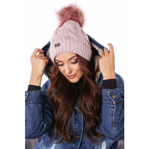 Fasardi Powder winter lady&amp;#039;s beanie with braids Slike