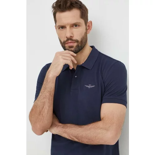 Aeronautica Militare Polo majica za muškarce, boja: tamno plava, bez uzorka