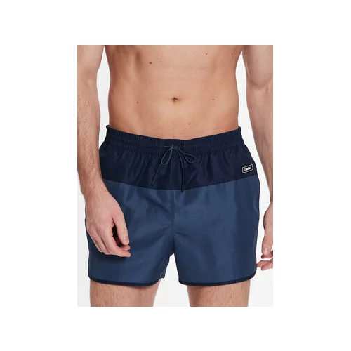 Calvin Klein Swimwear Kopalne hlače Short Runner KM0KM00816 Mornarsko modra Regular Fit