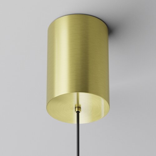 MAYTONI P076PL-L12W3K-BS - led luster na sajli plato LED/12W/230V 3000K zlatna Slike