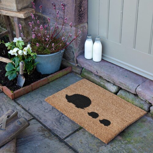 Artsy Doormats Predpražnik iz kokosovih vlaken 40x60 cm Hedgehog Family &amp;ndash; Slike
