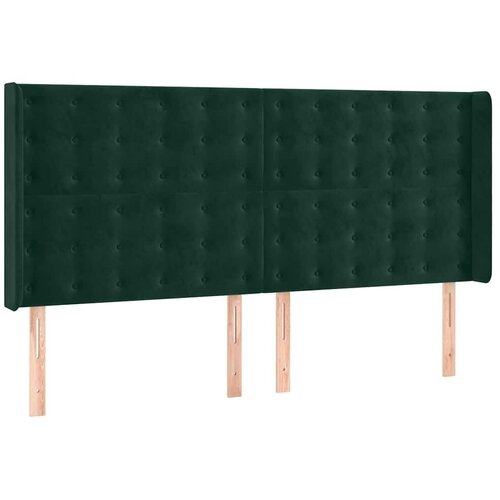  box spring s madracem LED tamnozeleni 180x200 cm bar&amp;scaron;un - Tamnozelena 180 x 200 cm gumbi Slike