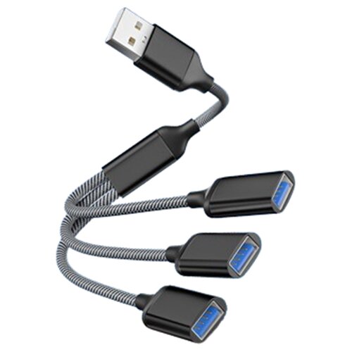 INF USB razdelilnik - 3 vrata Black, (21583414) Cene