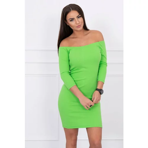 Kesi Fitted dress - ribbed light green