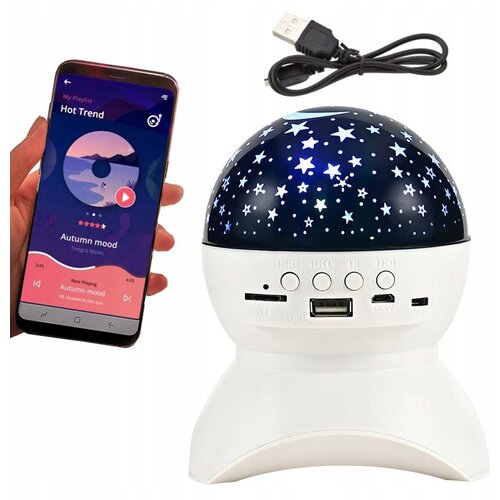 VERKGROUP LED RGB aku. projektor zvočnik USB SD bluetooth menjava projekcij bel, (5000244290) Cene