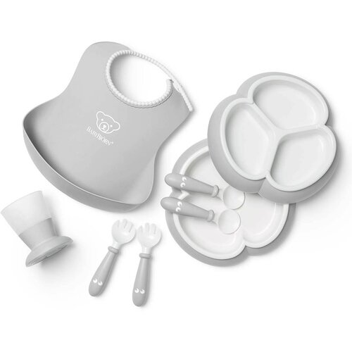 BABYBJORN komplet jedilni set 8/1 Grey Slike