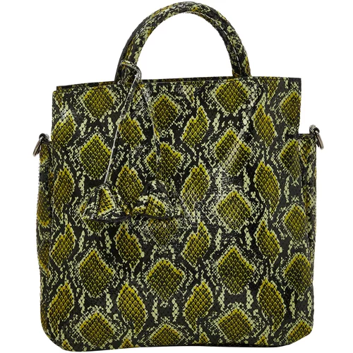 FELIPA Ručna torbica kivi zelena / pastelno zelena / crna