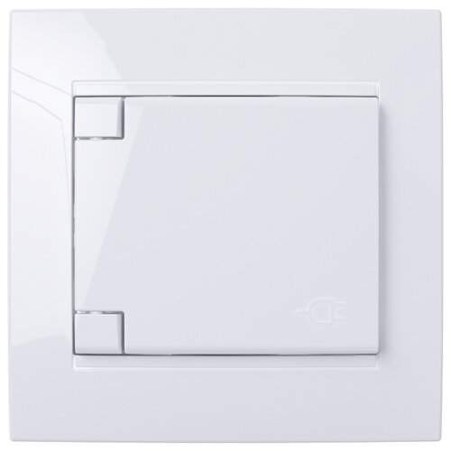 ELEKTROMATERIAL LENDAVA Vtičnica s pokrovom Gea (220 - 250 V, bela) Cene