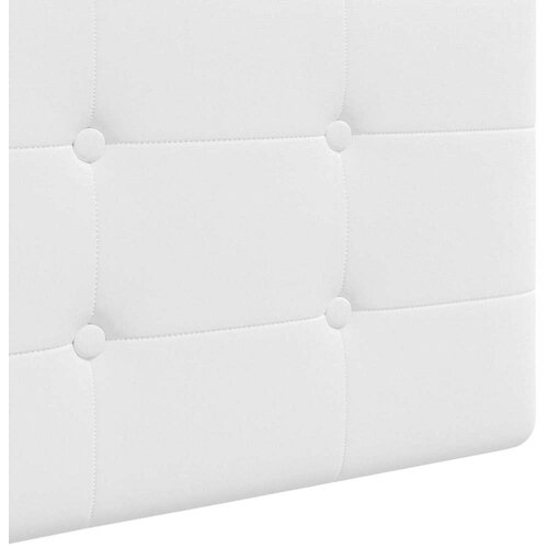  Držeće uzglavlje Zidne Bijeli 210 x 55 x 5 cm tkanina - Bijeli 200 cm bez LED Slike