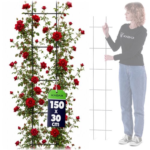 KADAX Kovinska vrtna re&amp;scaron;etka za rastline, rože, lestev za vzpenjavke, 30x150 cm, močna, (5000361310) Slike
