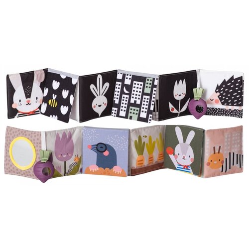 Taf Toys Pram Book Urban Garden kontrastna izobraževalna knjiga 1 kos Slike